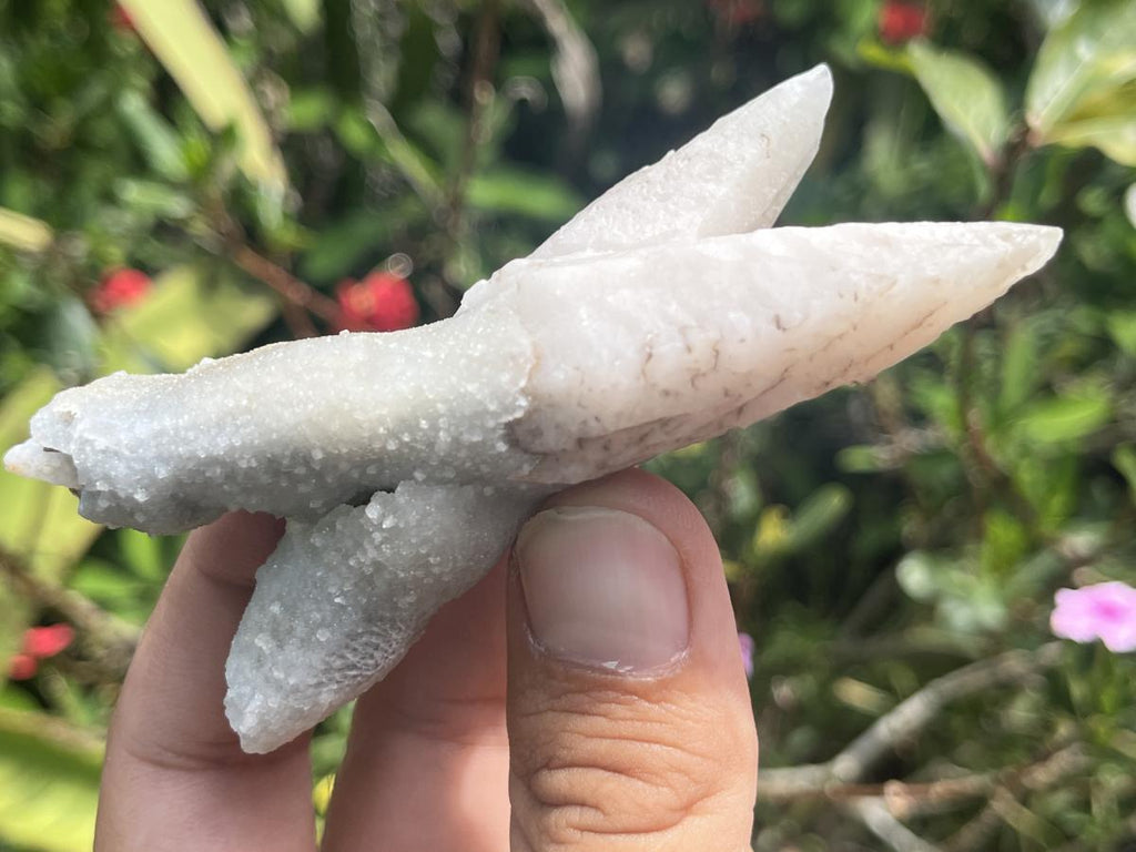 Natural Twin Spearhead Calcite Crossed Cluster x 1 From Albert's Mountain, Lesotho