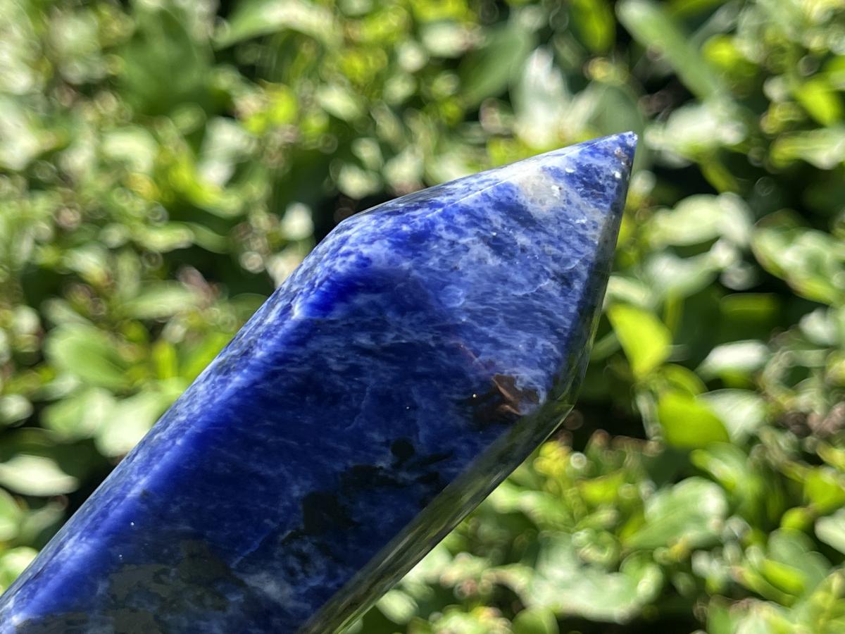 Polished Double Terminated Blue Sodalite Crystal x 1 From Kunene, Namibia