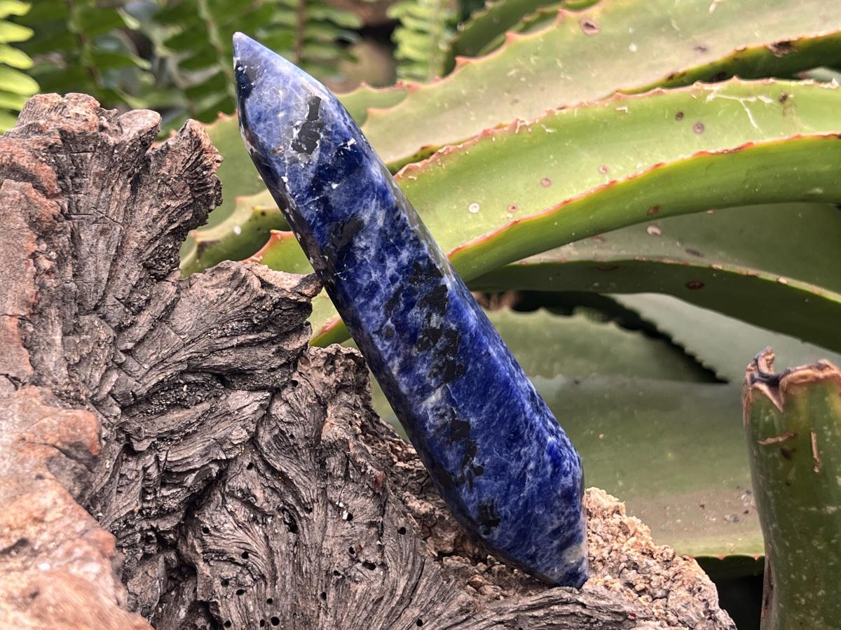 Polished Double Terminated Blue Sodalite Crystal x 1 From Kunene, Namibia