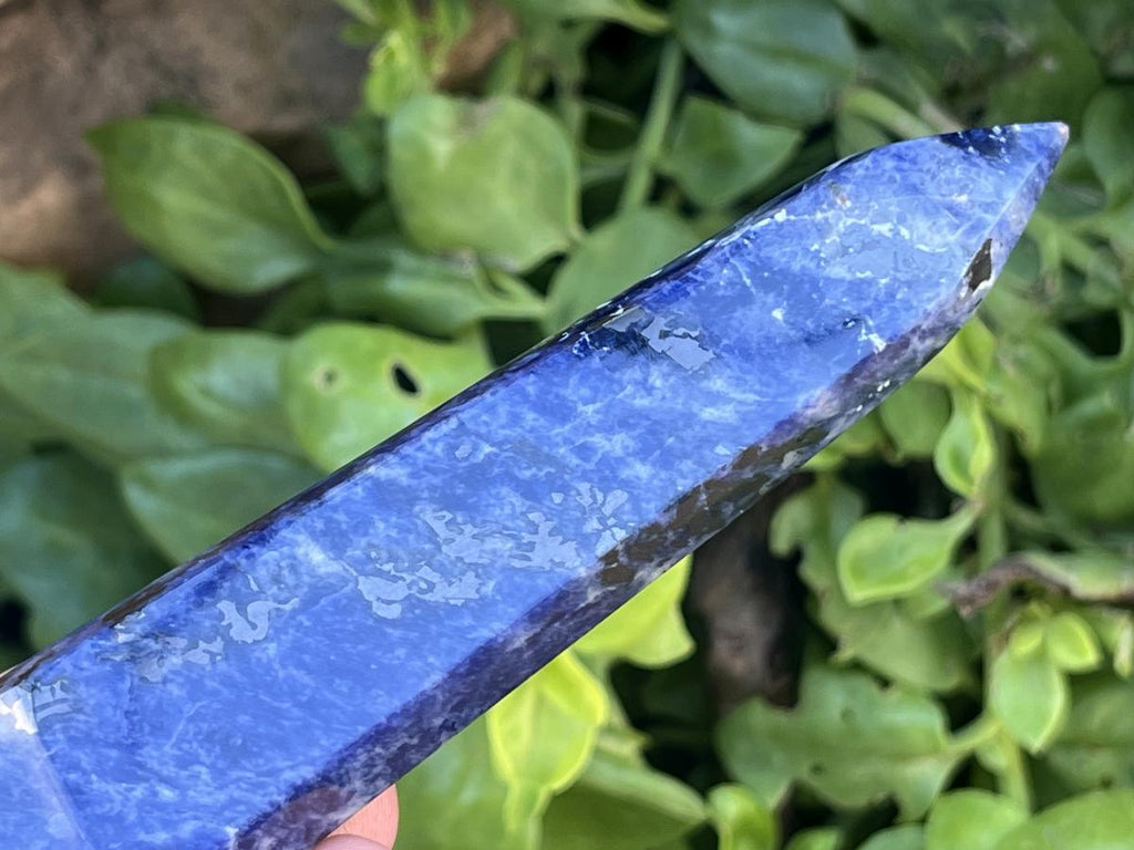 Polished Double Terminated Blue Sodalite Crystal x 1 From Kunene, Namibia