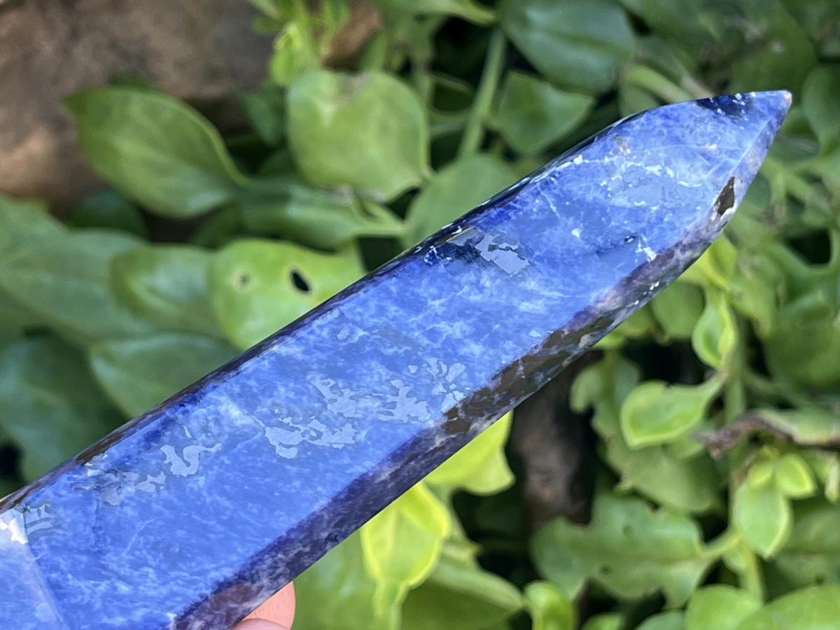 Polished Double Terminated Blue Sodalite Crystal x 1 From Kunene, Namibia