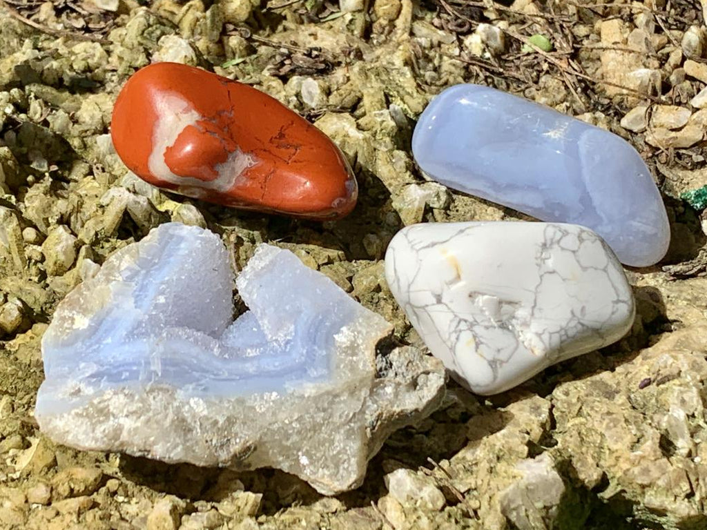 Polished and Natural Set of 14 Gemstones From Southern Africa (Sold Per Set)