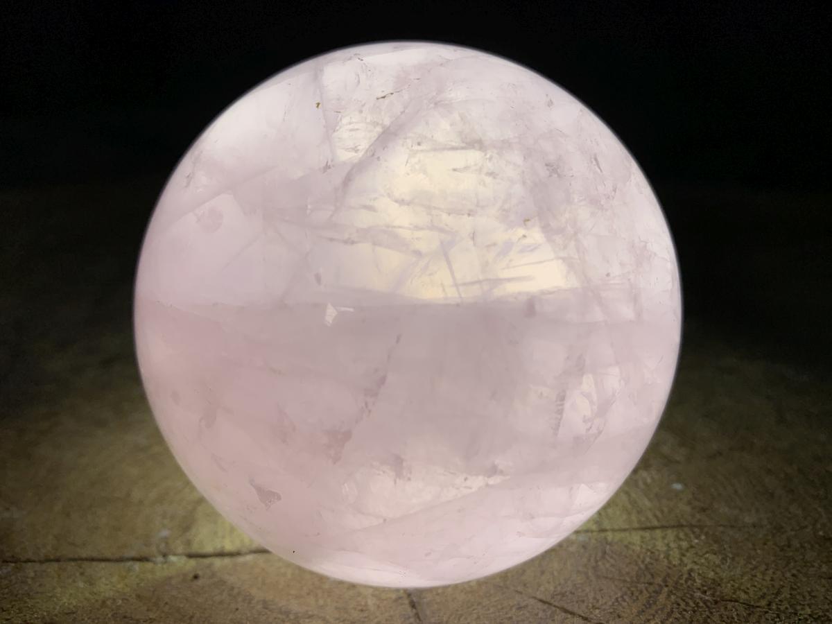 Polished Gemmy Star Rose Quartz Sphere x 1 From Ambatondrazaka, Madagascar