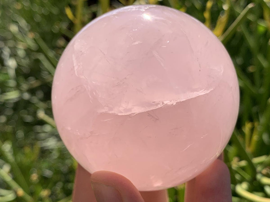 Polished Gemmy Star Rose Quartz Sphere x 1 From Ambatondrazaka, Madagascar