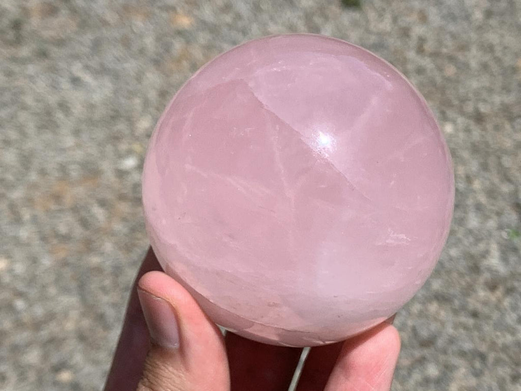 Polished Gemmy Star Rose Quartz Sphere x 1 From Ambatondrazaka, Madagascar
