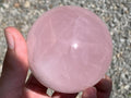 Polished Gemmy Star Rose Quartz Sphere x 1 From Ambatondrazaka, Madagascar