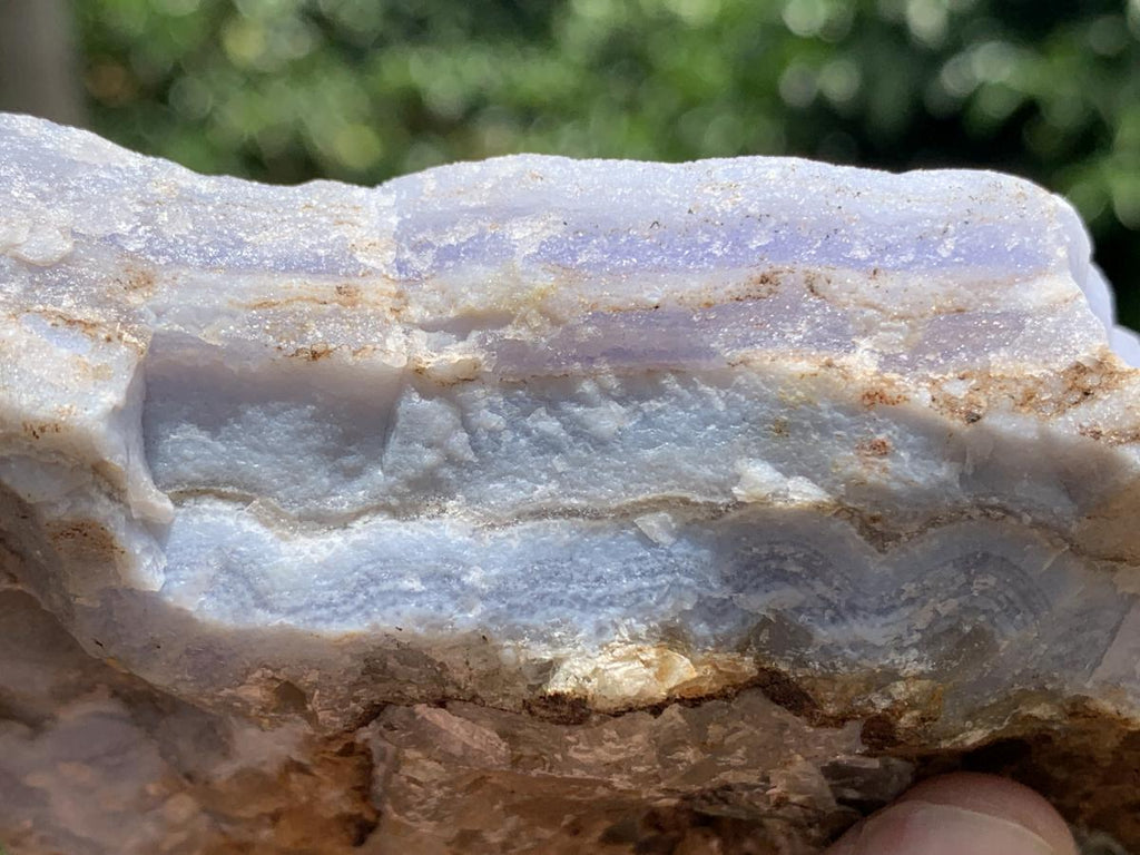 Natural Large Blue Lace Agate Crystalline Plate x 1 From Namibia