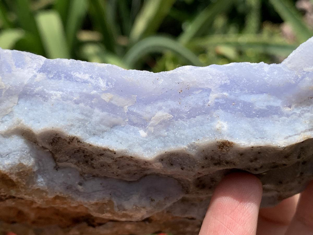 Natural Large Blue Lace Agate Crystalline Plate x 1 From Namibia