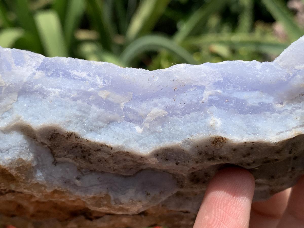 Natural Large Blue Lace Agate Crystalline Plate x 1 From Namibia