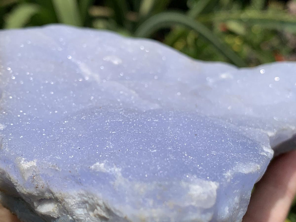 Natural Large Blue Lace Agate Crystalline Plate x 1 From Namibia