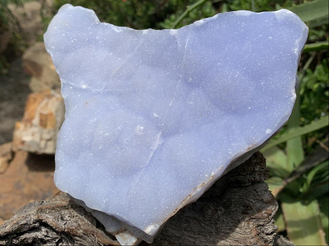 Natural Large Blue Lace Agate Crystalline Plate x 1 From Namibia