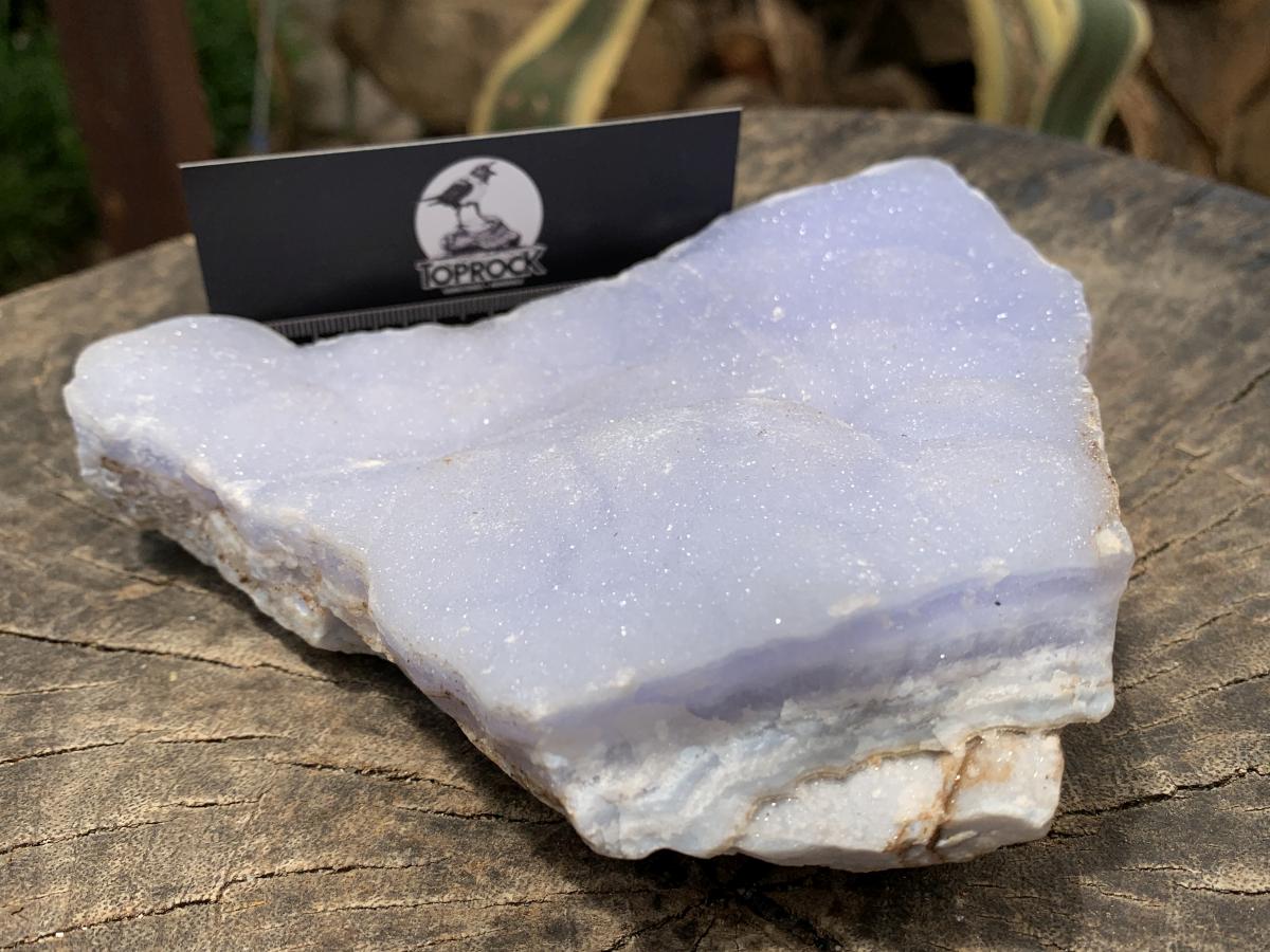 Natural Large Blue Lace Agate Crystalline Plate x 1 From Namibia