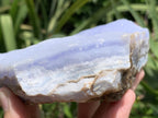 Natural Large Blue Lace Agate Crystalline Plate x 1 From Namibia