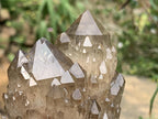 Natural Smokey Citrine Cascading Phantom Crystal Cluster x 1 From Luena, Congo