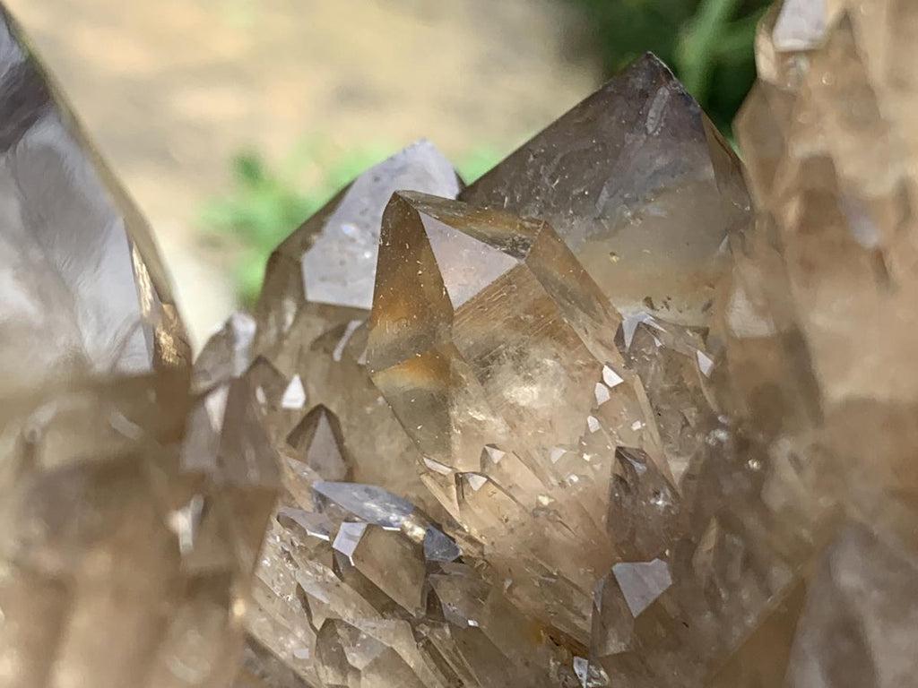 Natural Smokey Citrine Cascading Phantom Crystal Cluster x 1 From Luena, Congo