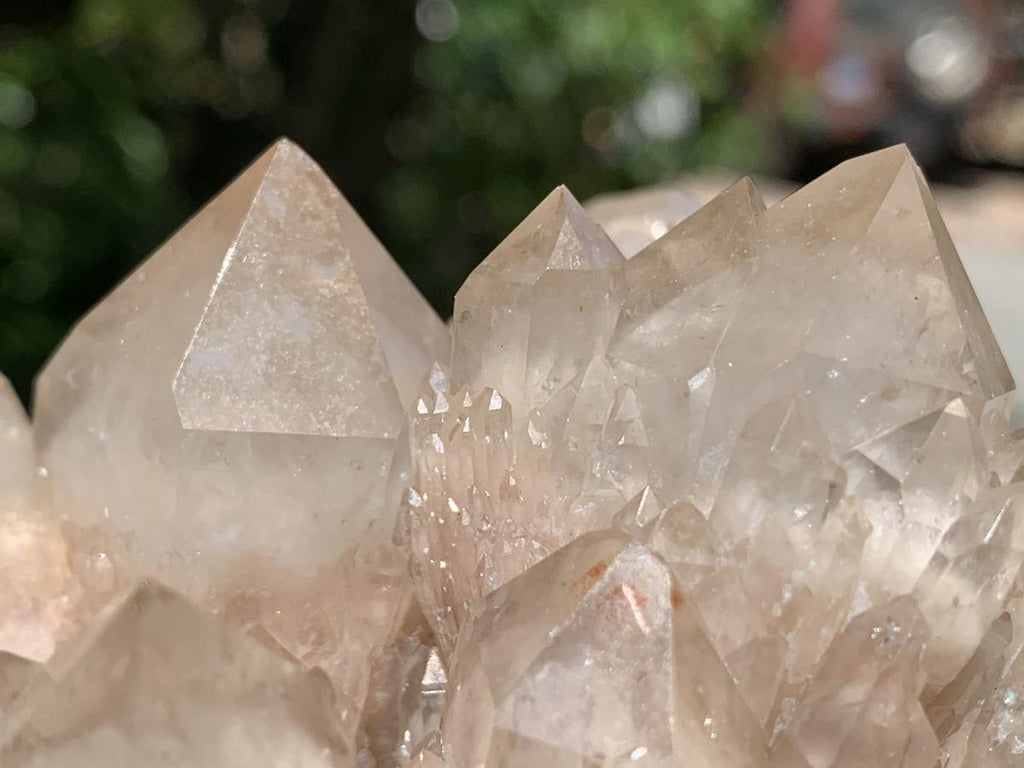 Natural White Phantom Cascading Smokey Quartz Crystal Cluster x 1 From Luena, Congo