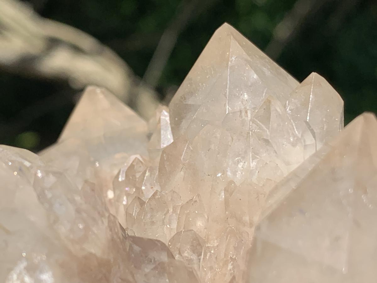 Natural White Phantom Cascading Smokey Quartz Crystal Cluster x 1 From Luena, Congo