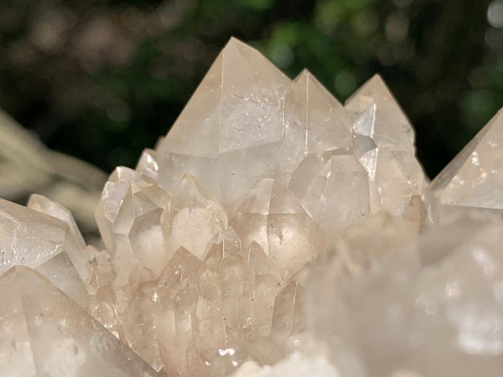 Natural White Phantom Cascading Smokey Quartz Crystal Cluster x 1 From Luena, Congo