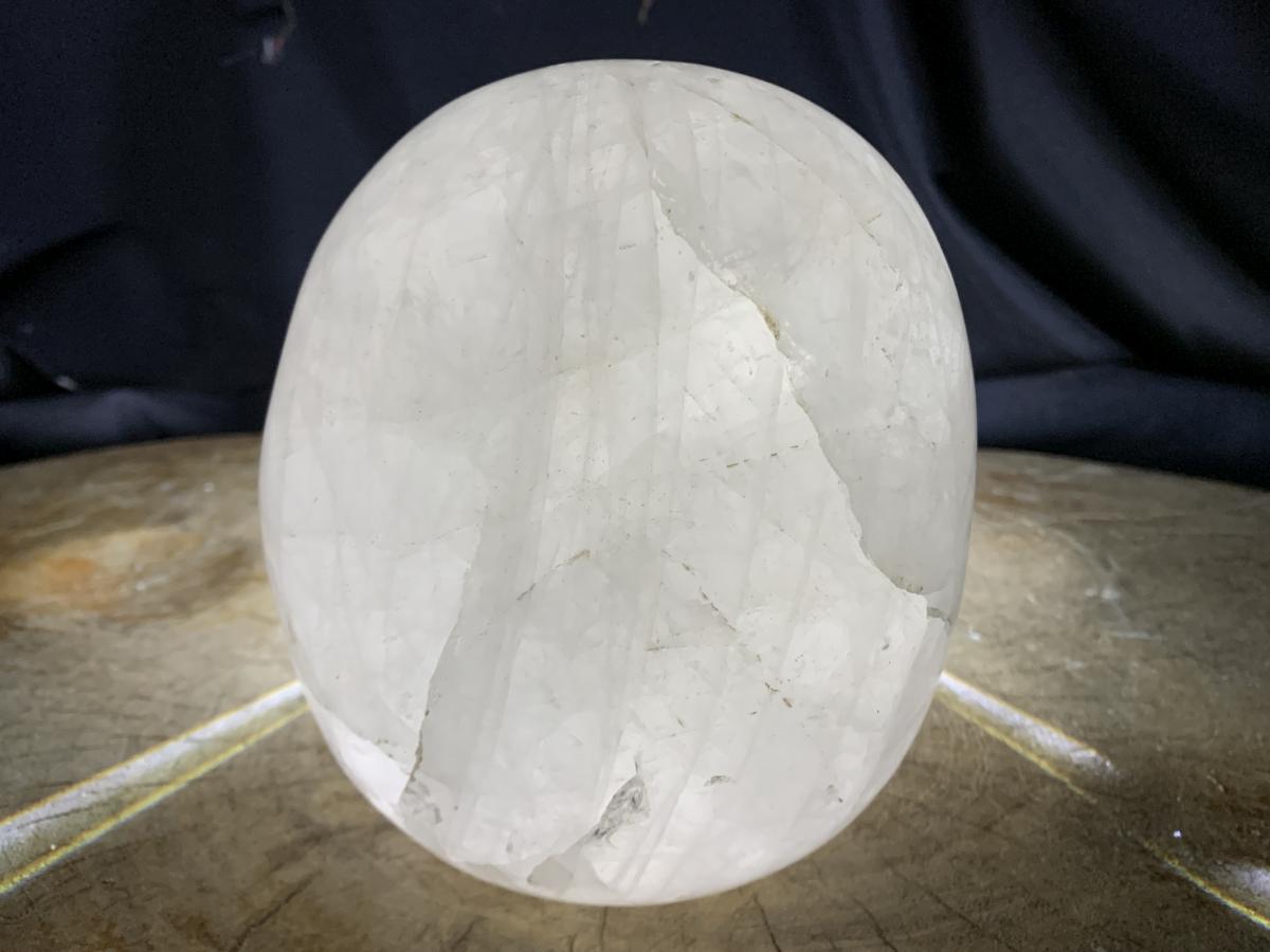 Hand Made Large White Quartz Crystal Skull Carving x 1 From Madagascar