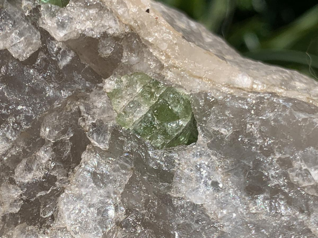 Polished Watermelon Tourmaline in Quartz Standing Display Piece x 1 From Mozambique
