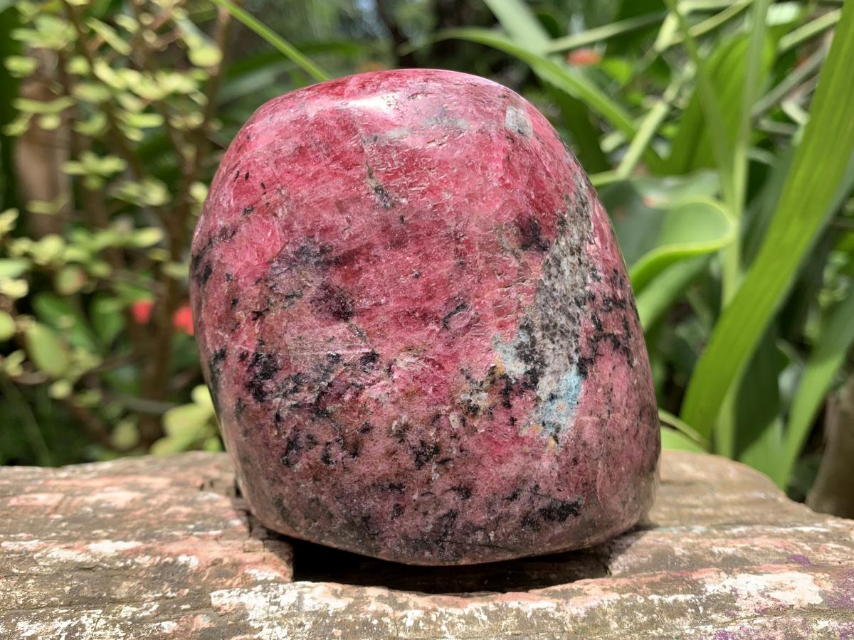 Polished Rare Red Rhodonite Standing Free Form x 1 From Zimbabwe