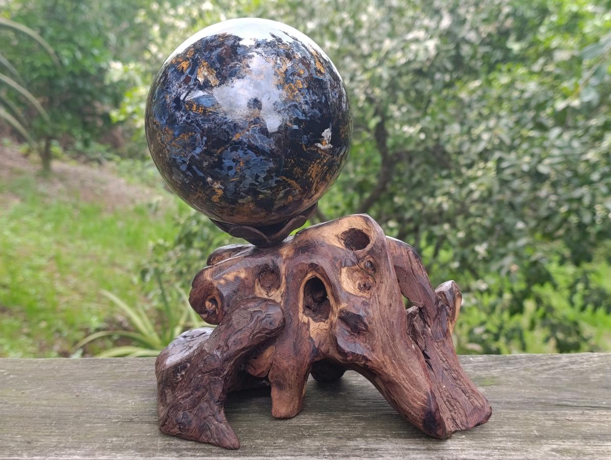 Polished Large Ultra Rare Pietersite Sphere x 1 From Outjo, Namibia