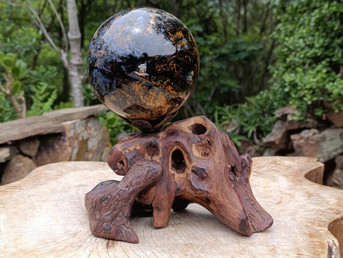 Polished Large Ultra Rare Pietersite Sphere x 1 From Outjo, Namibia