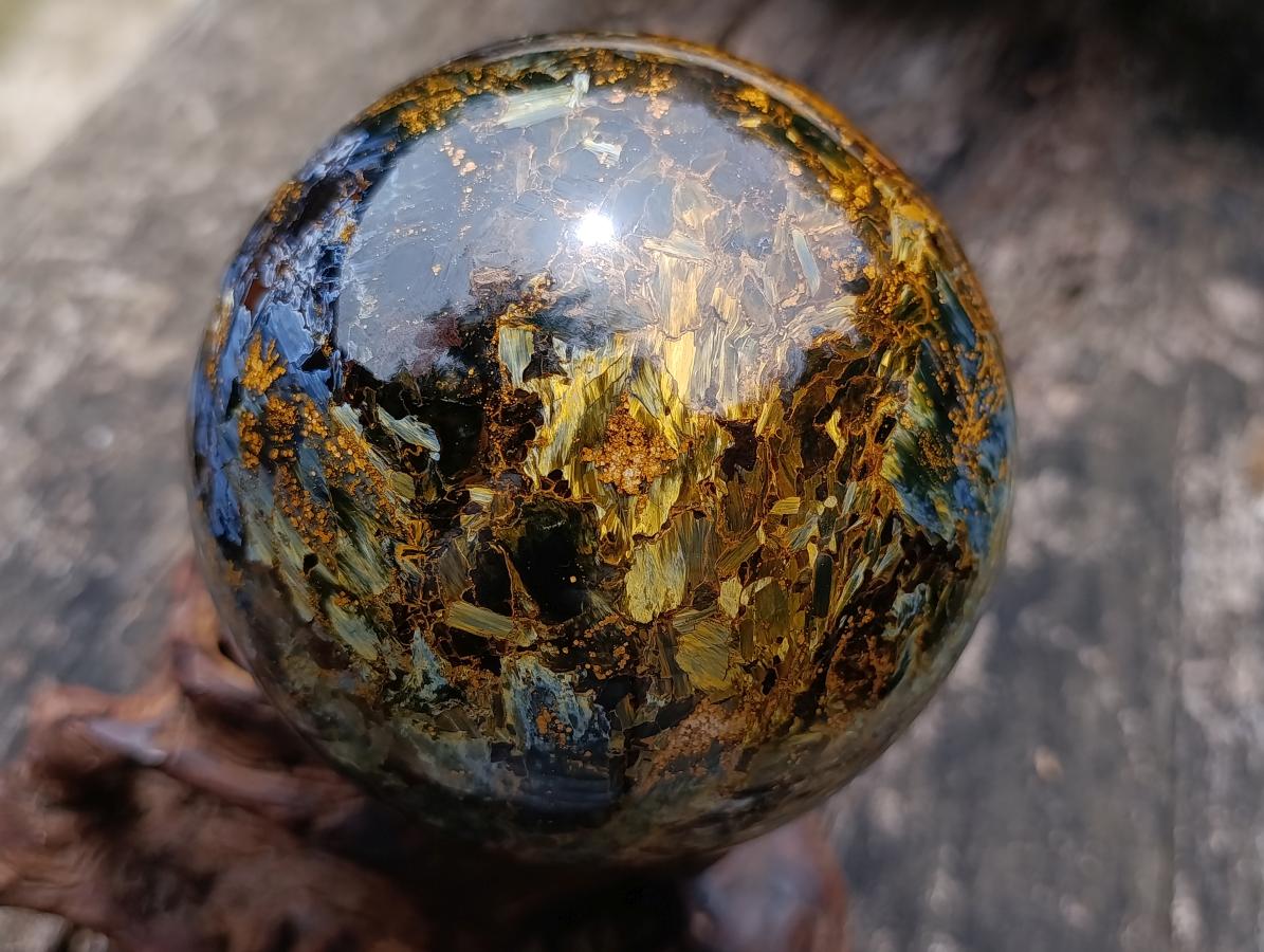 Polished Large Ultra Rare Pietersite Sphere x 1 From Outjo, Namibia