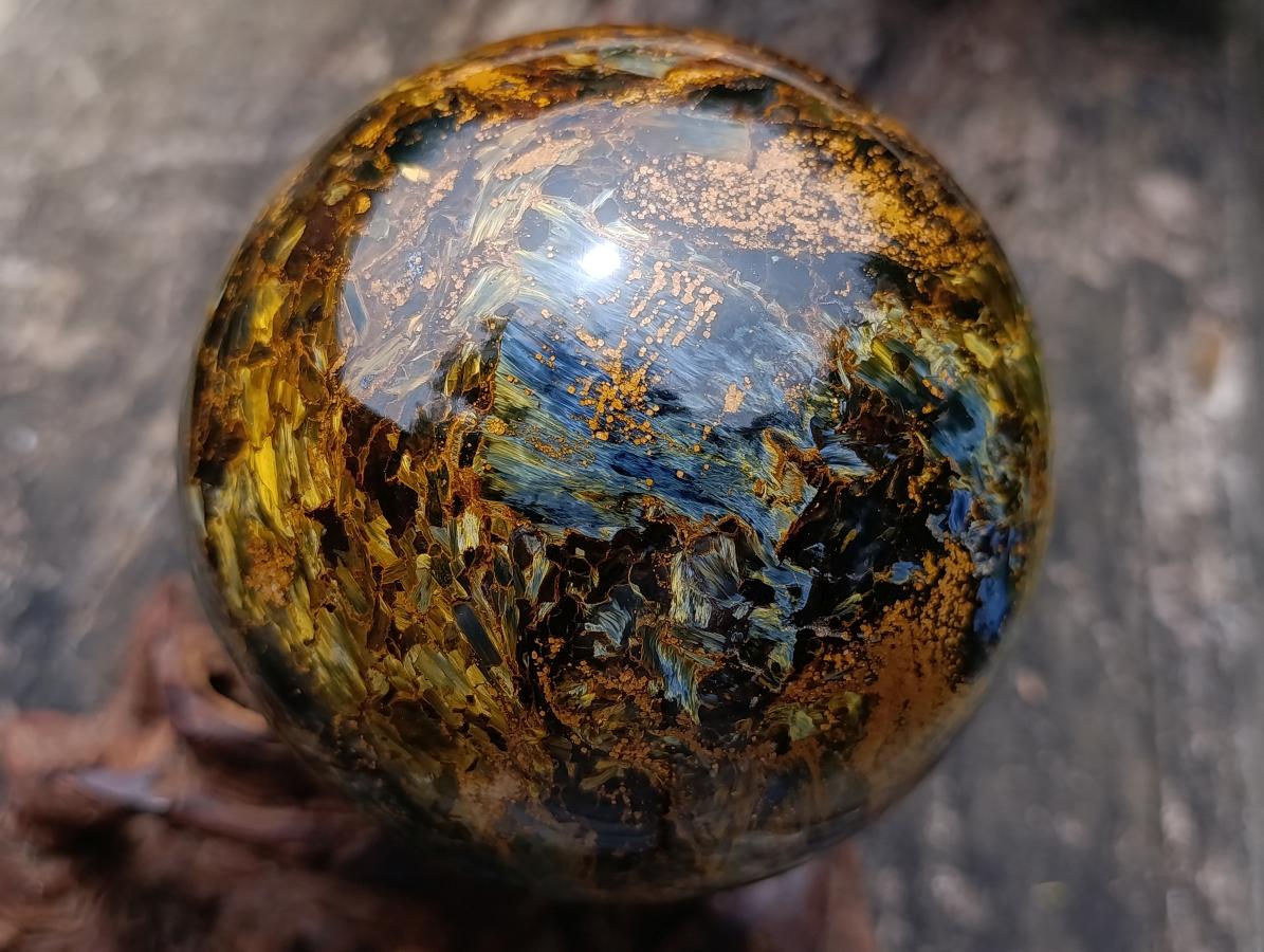 Polished Large Ultra Rare Pietersite Sphere x 1 From Outjo, Namibia