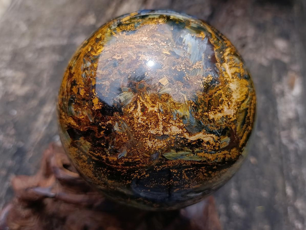 Polished Large Ultra Rare Pietersite Sphere x 1 From Outjo, Namibia
