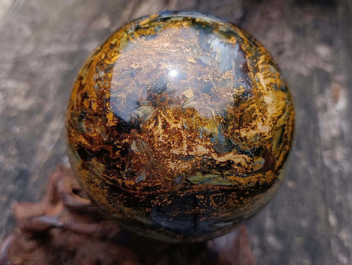 Polished Large Ultra Rare Pietersite Sphere x 1 From Outjo, Namibia