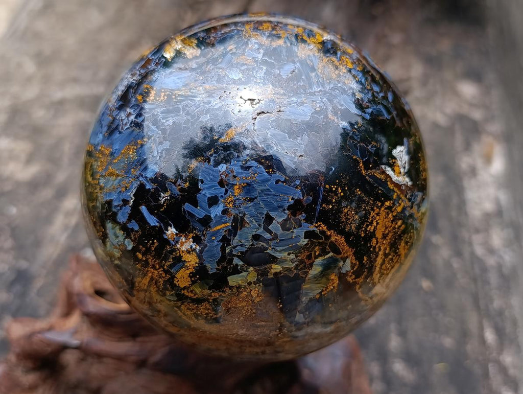 Polished Large Ultra Rare Pietersite Sphere x 1 From Outjo, Namibia