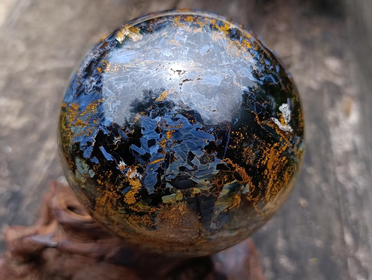 Polished Large Ultra Rare Pietersite Sphere x 1 From Outjo, Namibia
