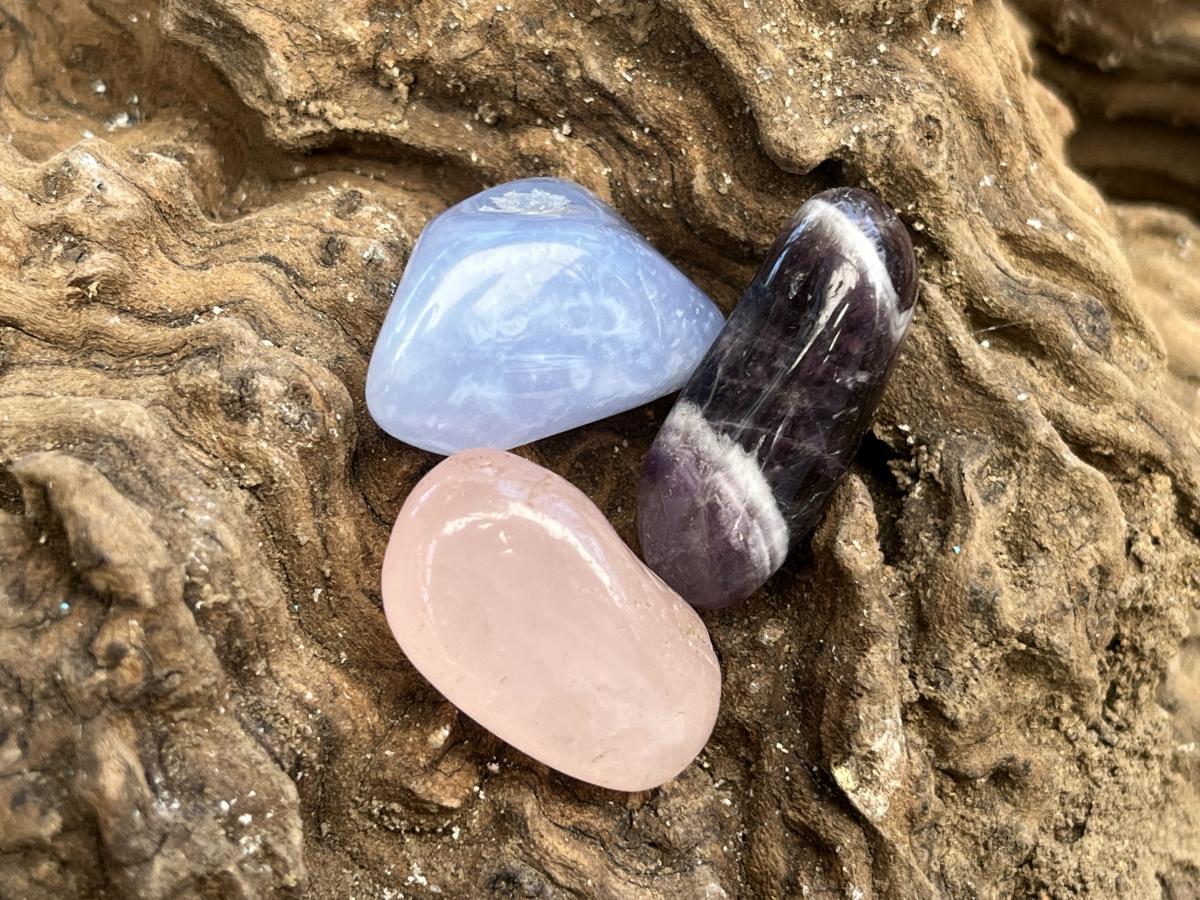 Polished Gemstone Chakra Set of Seven Stones - Sold Per Set - From Southern Africa