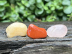 Polished Gemstone Chakra Set of Seven Stones - Sold Per Set - From Southern Africa