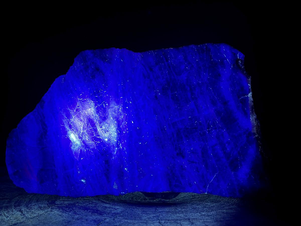 Polished Large Watermelon Fluorite Slice x 1 From Uis, Namibia