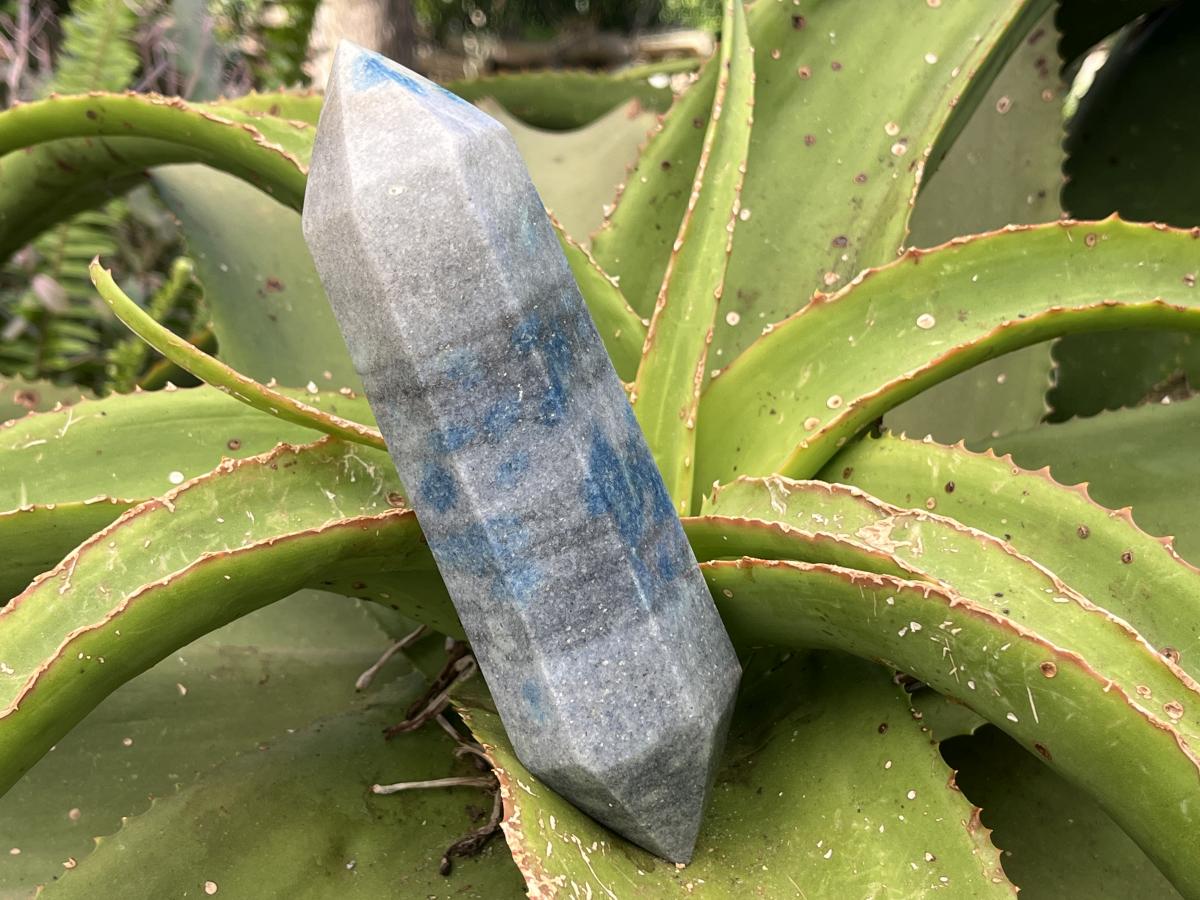 Polished Double Terminated Blue Spotted Spinel Crystal x 1 From Madagascar