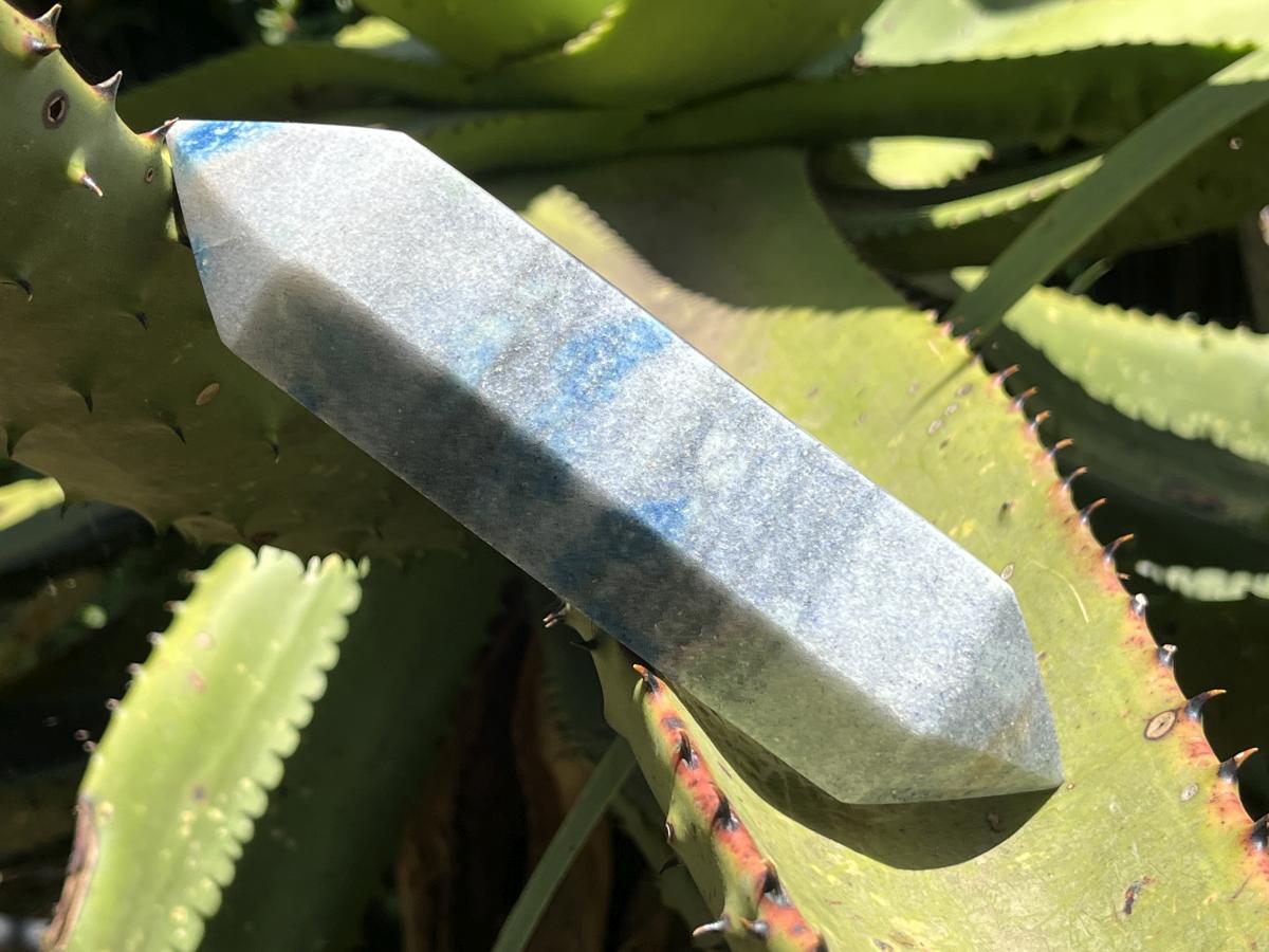 Polished Double Terminated Blue Spotted Spinel Crystal x 1 From Madagascar