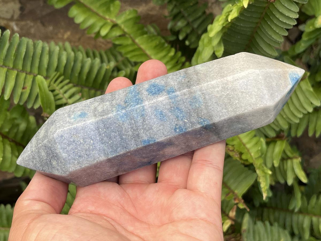 Polished Double Terminated Blue Spotted Spinel Crystal x 1 From Madagascar