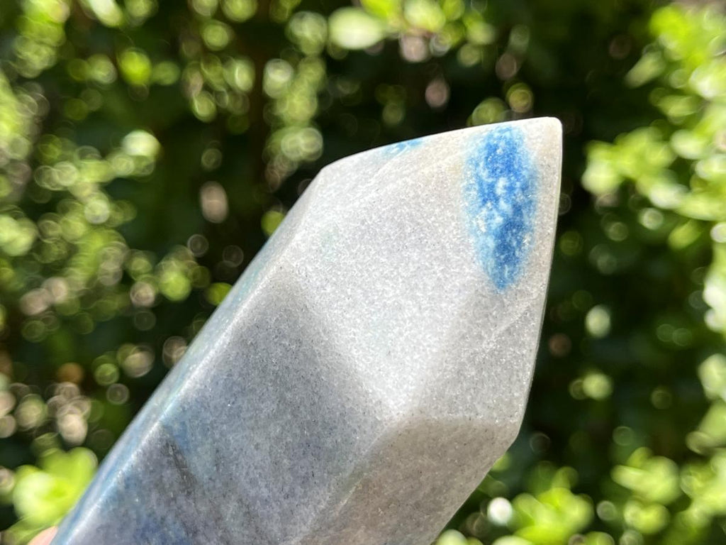 Polished Double Terminated Blue Spotted Spinel Crystal x 1 From Madagascar