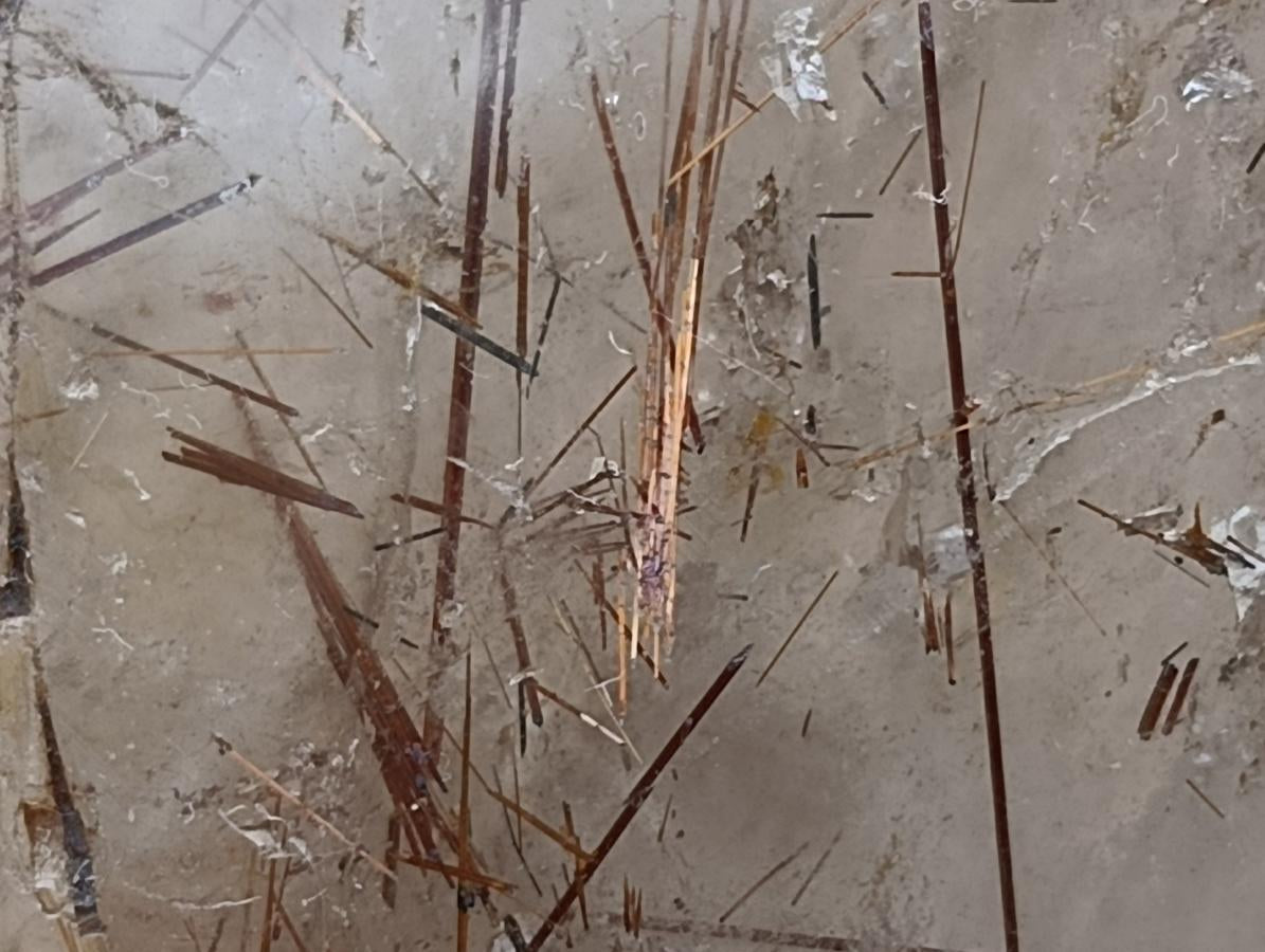 Polished XL Gold and Copper Rutile Quartz Crystal x 1 From Madagascar