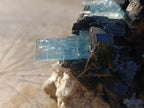 Natural Large Cluster of Gemmy Aquamarine and Black Tourmaline Specimen x 1 From Erongo, Namibia