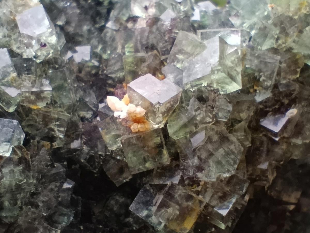 Natural Green Cubic Fluorite Floater Specimen x 1 From Okorusu, Namibia