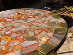 Hand Made Polychrome Jasper Table Top x 1 From Madagascar