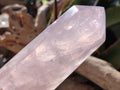 Polished Gemmy Pink Rose Quartz Display Crystal x 1 From Ambatondrazaka, Madagascar