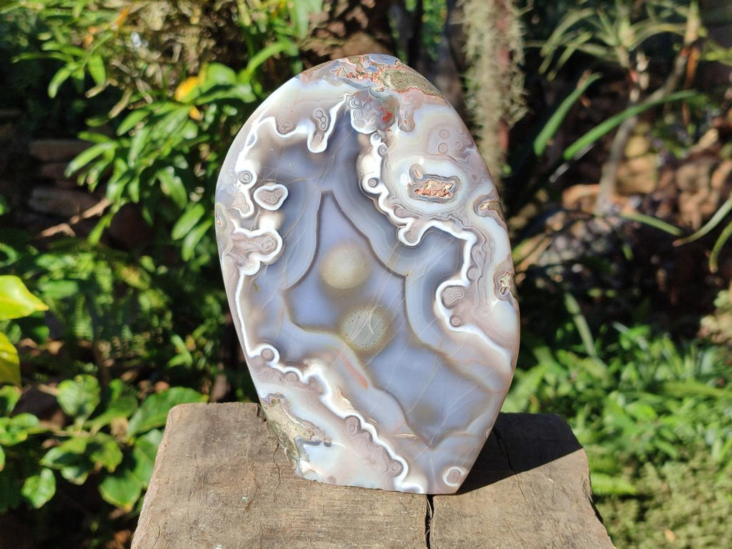 Polished Large Shashe River Agate Standing Display Piece x 1 From Zimbabwe