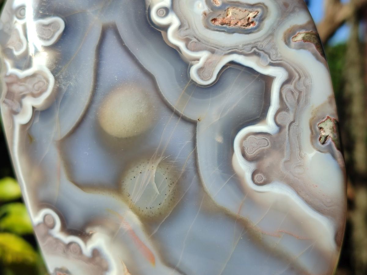 Polished Large Shashe River Agate Standing Display Piece x 1 From Zimbabwe