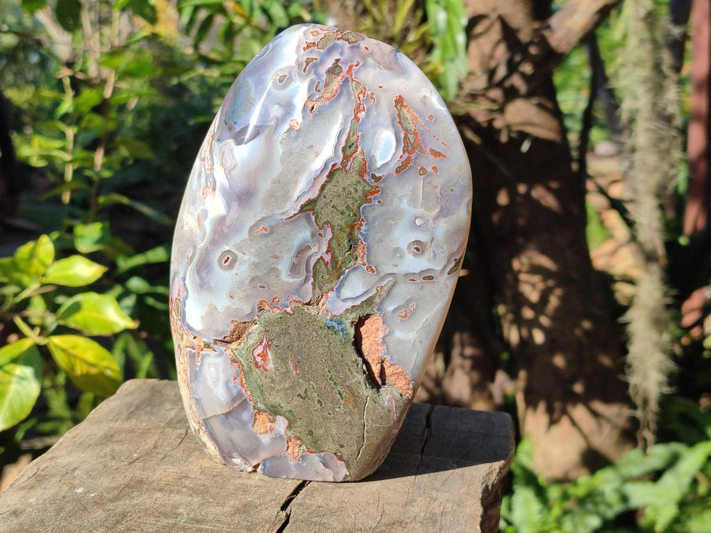 Polished Large Shashe River Agate Standing Display Piece x 1 From Zimbabwe