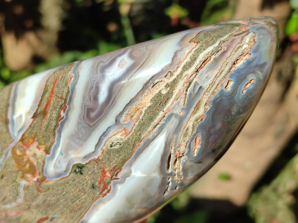 Polished Large Shashe River Agate Standing Display Piece x 1 From Zimbabwe