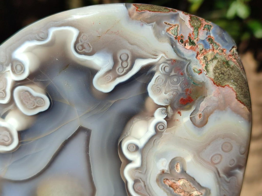 Polished Large Shashe River Agate Standing Display Piece x 1 From Zimbabwe